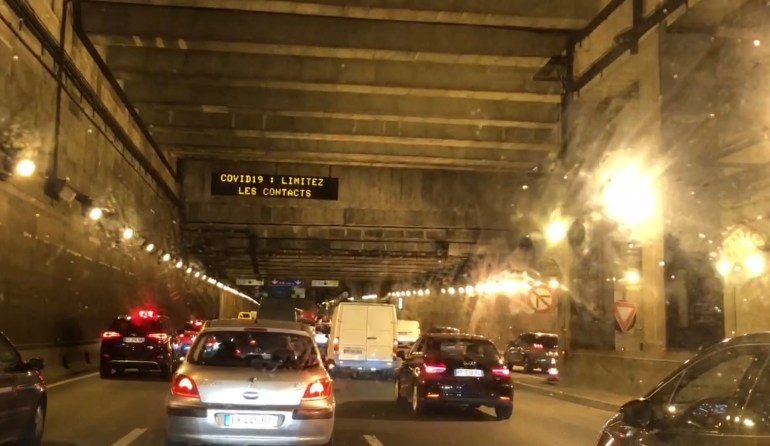 Traffic outside Paris