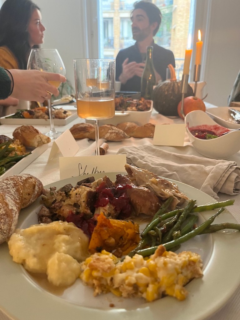 Thanksgiving dinner in Paris